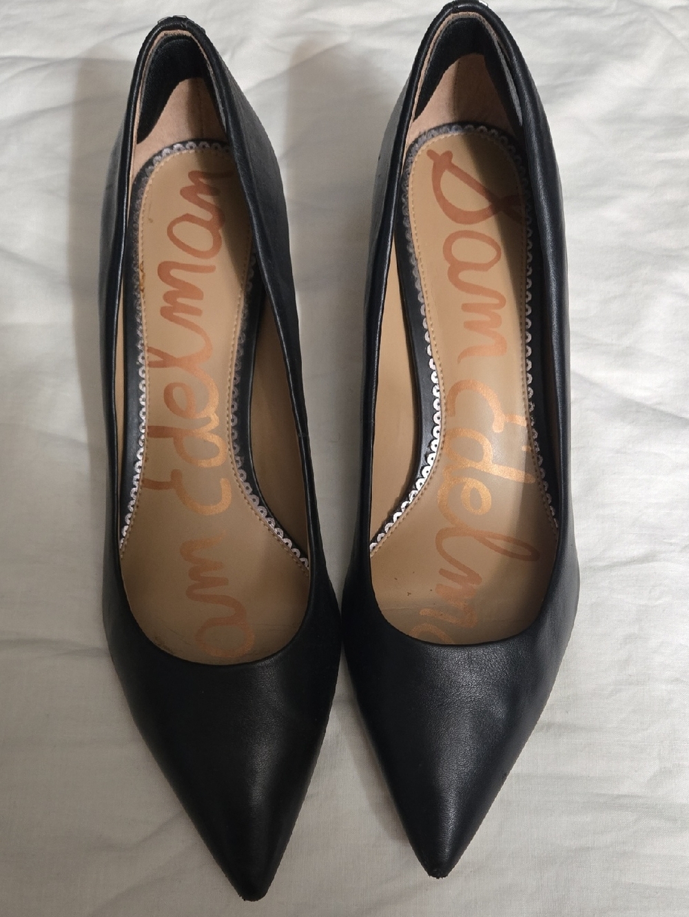 Sam Edelman Black Pointed Toe Pumps